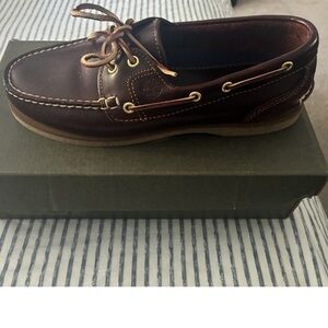 TIMBERLAND AMHERST WOMEN'S 2-EYE CLASSIC BOAT LEATHER SHOES